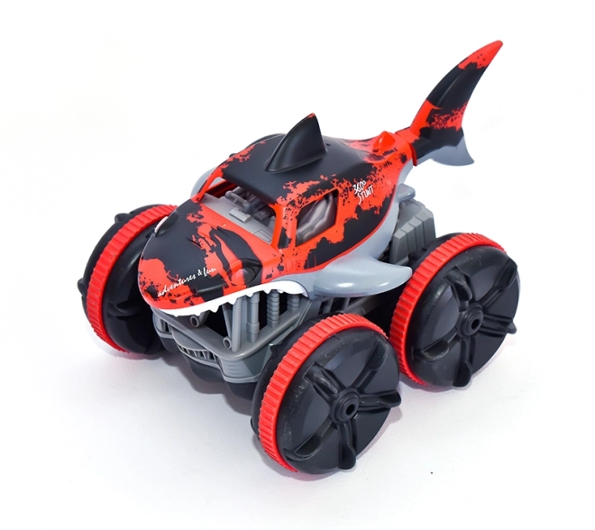 Voiture amphibie requin rouge