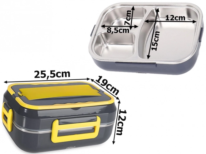 Lunchbox électrique chauffant pour voiture de travail