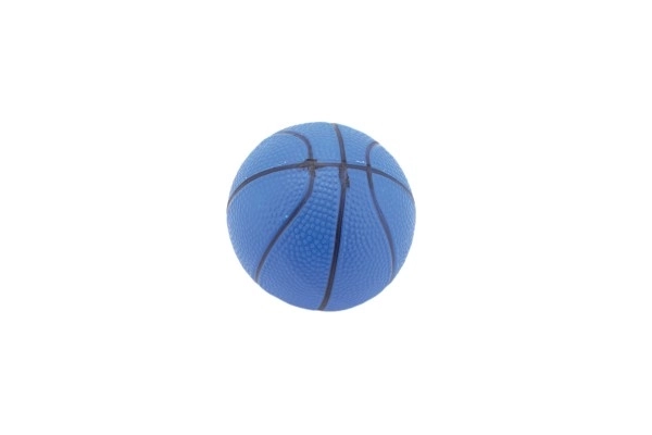 Balle de basket en caoutchouc 8,5 cm dans un filet, possibilité de 5 couleurs
