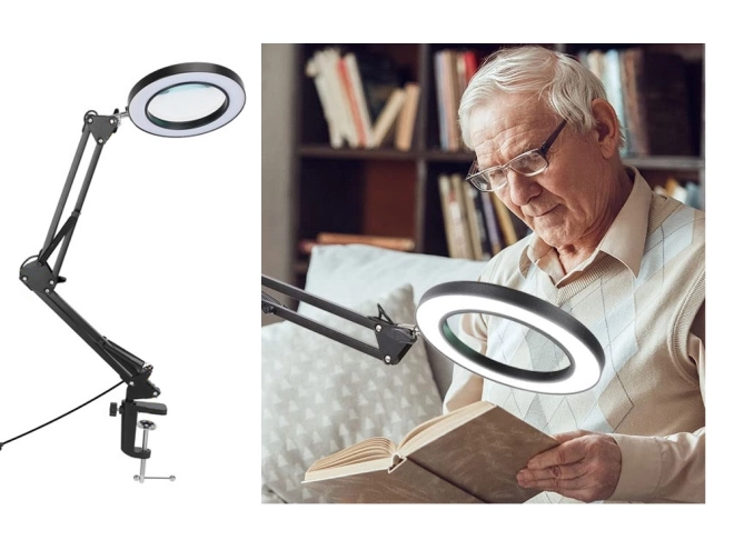 Lampe LED cosmétique loupe