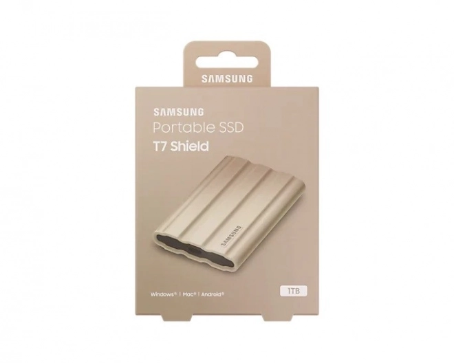 Disque SSD externe Samsung T7 Shield 1TB USB 3.2, beige