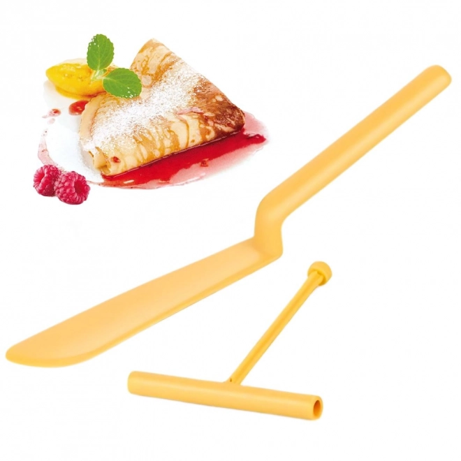 Spatule et rouleau à crêpes