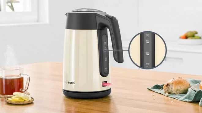 Bouilloire électrique Bosch beige 1,7l