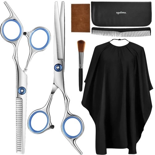 Ciseaux de coiffure 2 pièces + accessoires