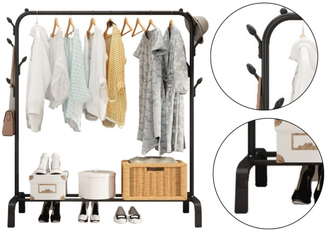 Portant autoportant pour vêtements Armoire à chaussures
