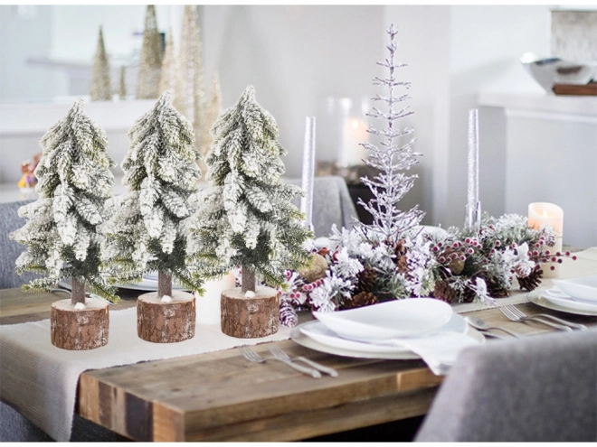 Petit arbre de Noël artificiel avec effet de neige