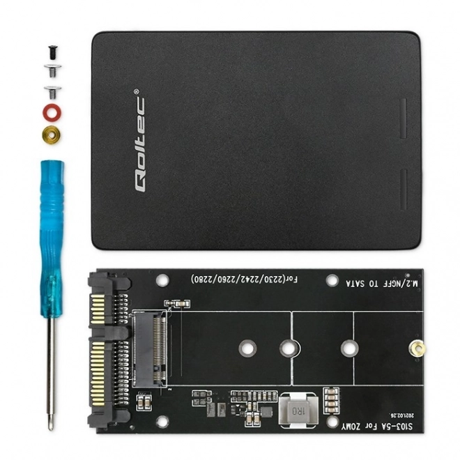 Adaptateur pour disque M.2 SSD | SATA NGFF vers SATA III | 2TB | Super vitesse 6Gb/s | noir