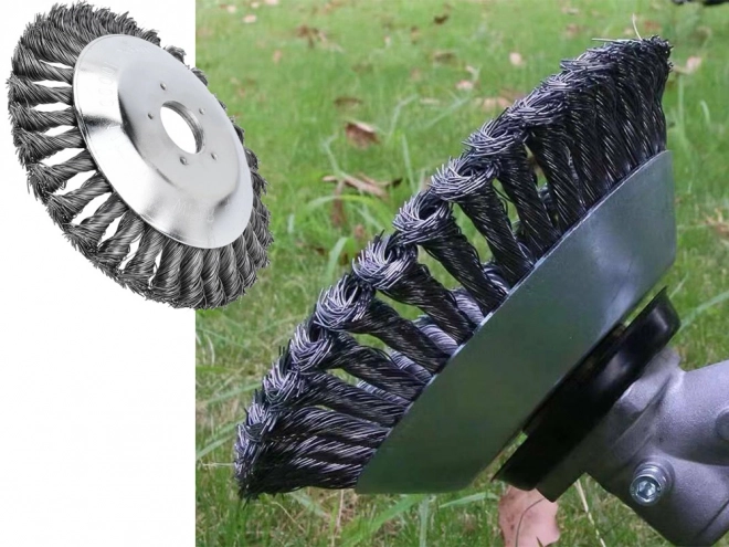 Brosse métallique pour tondeuses pulvérisatrices 200mm