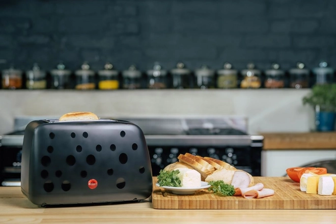 Grille-pain Eldom noir de la gamme Bubbles