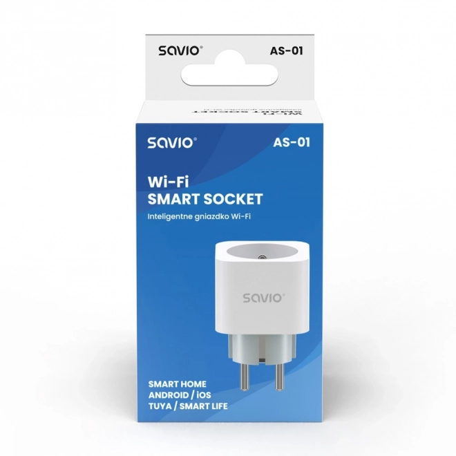 Prise Wi-Fi intelligente avec mesure de consommation, set de 3 pcs