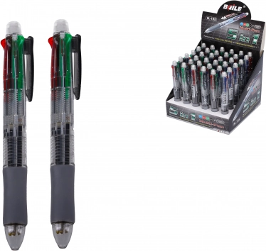 Porte‑mine 0,7 mm et stylo bille quatre couleurs