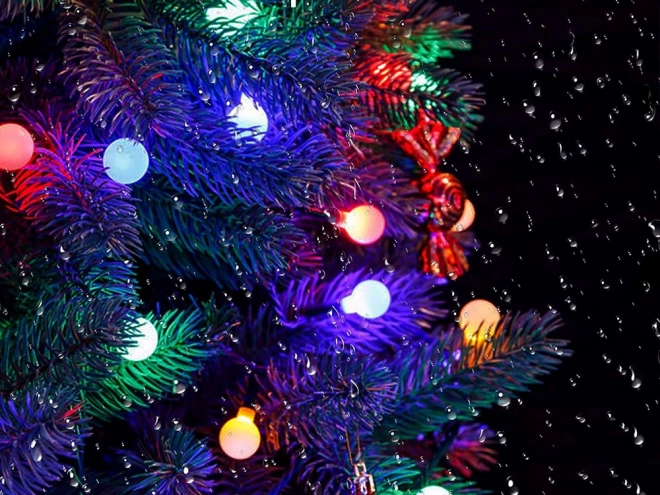 Guirlande de jardin solaire multicolore avec LED
