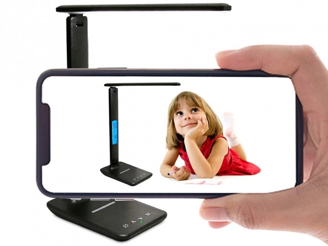 Lampe de bureau scolaire moderne avec USB et chargeur Qi