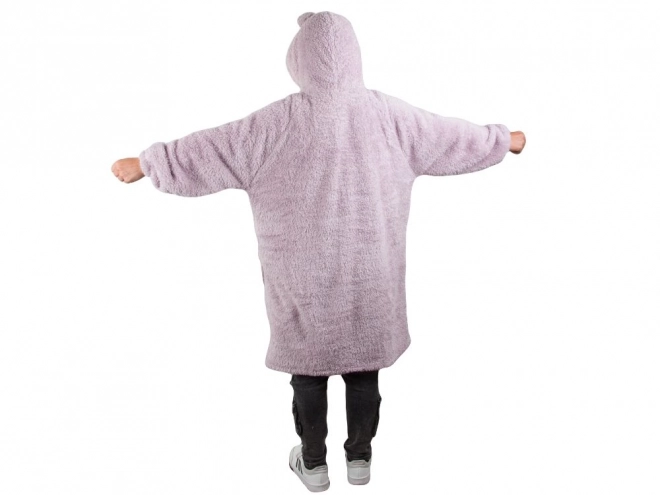 Sweat à capuche oversize chaud avec fourrure