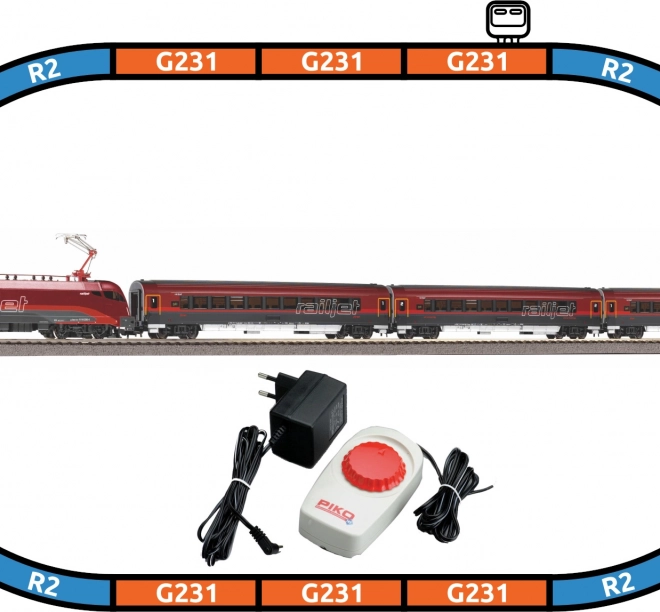 Piko coffret de départ train de voyageurs RAILJET ÖBB Taurus H0