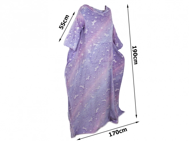 Deka avec manches polaire chaude robe de chambre néon