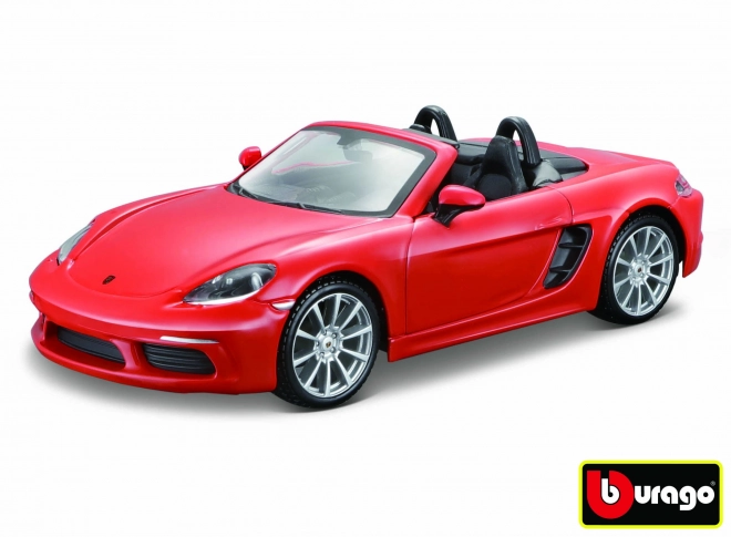 Modèle Bburago Porsche 718 Boxster orange 1:24