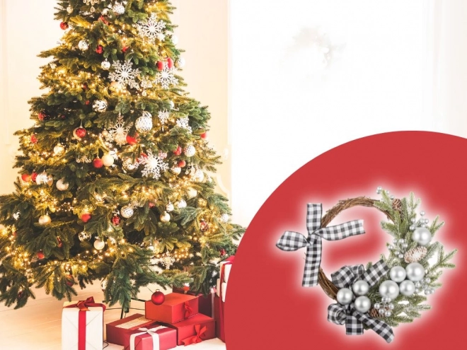 Couronne décorative de Noël pour porte et mur
