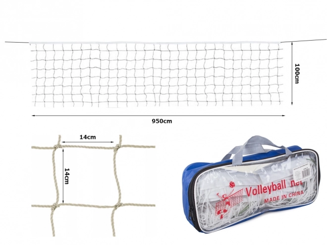Filet de volley-ball pour utilisation intérieure et extérieure