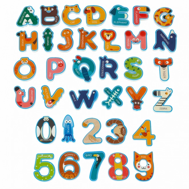 Lettres et chiffres en mousse pour le bain