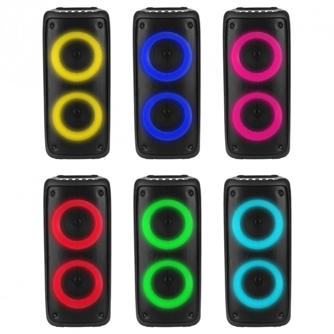 FUNBOX Haut-parleur BT MT3181 Bluetooth 5.0/TWS/MP3/MicroSD/USB/AUX/Égaliseur/Jack 6.3/RGB/USB-C/ RMS 40W/PMPO 1000W