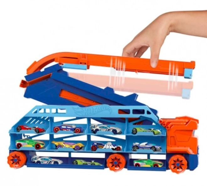Hot Wheels Transporteur avec piste haute HDY92