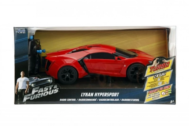 Voiture télécommandée Rápidos et Dangereux Lykan Hypersport