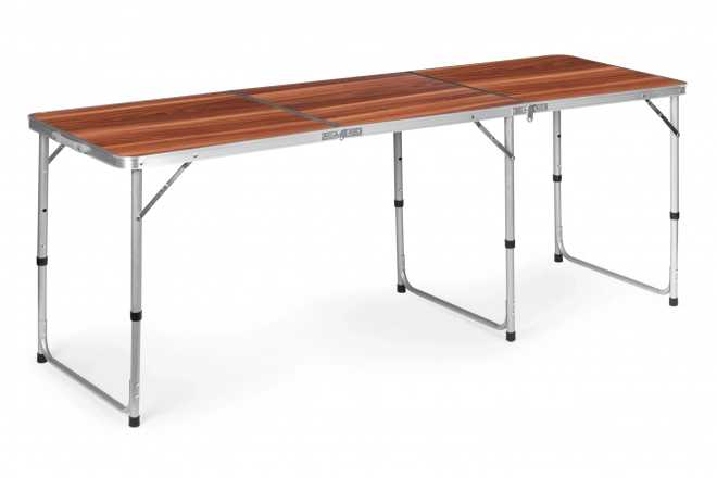 Table de camping pliant 180 x 60 cm marron