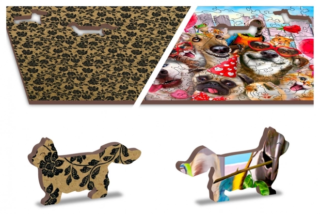 Puzzle en bois Temps pour une fête