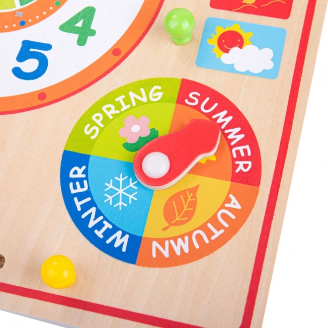 Bigjigs Toys Calendrier avec horloge