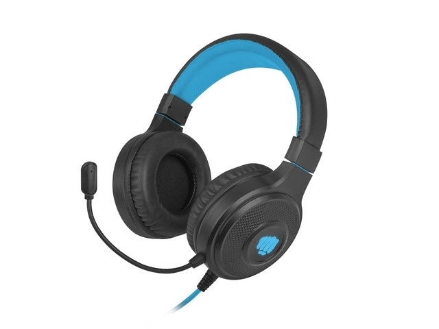Casque Warhawk RGB pour joueurs noir et bleu