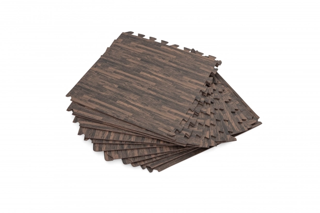 Sous-couche en mousse pour piscine de jardin 50 x 50 cm Bestway imitation bois - 12 pièces