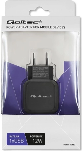 Charge rapide 12 W (5 V/2,4 A)