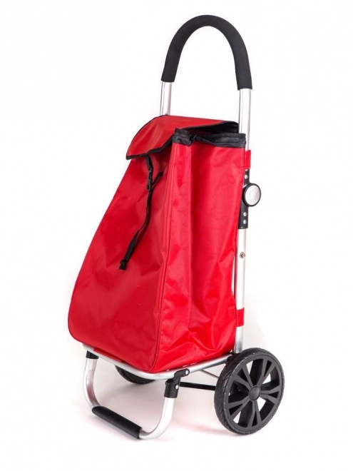 Sac de courses 98 x 48 x 36 cm, pliable, rouge