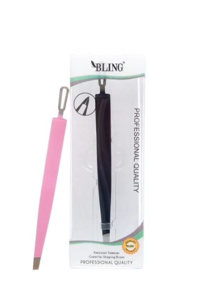 BLING Pince à épiler professionnelle pour sourcils - Noir, BL-35
