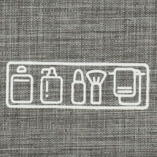 Sac à cosmétiques de voyage suspendu pliant gris
