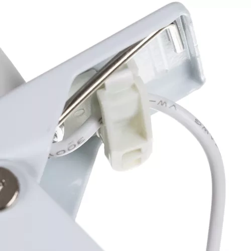 Lampe de table blanche avec pince Izoxis