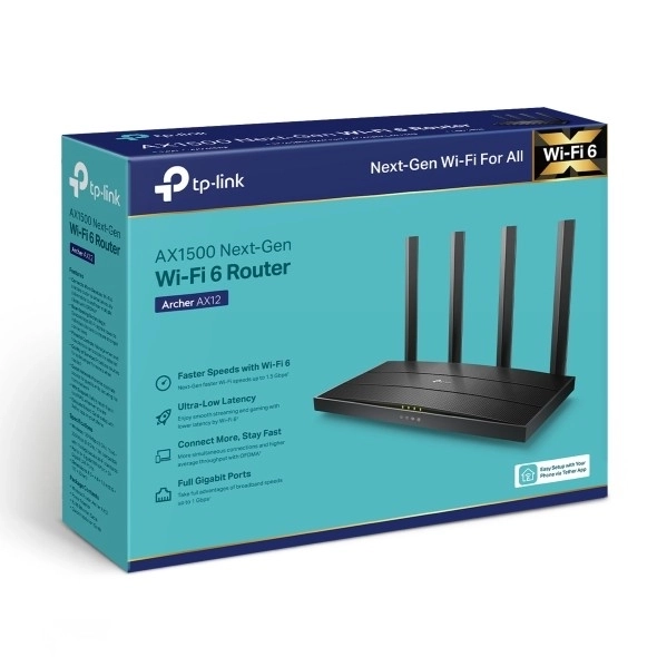 Routeur TP-Link Archer AX12 avec Wi-Fi 6