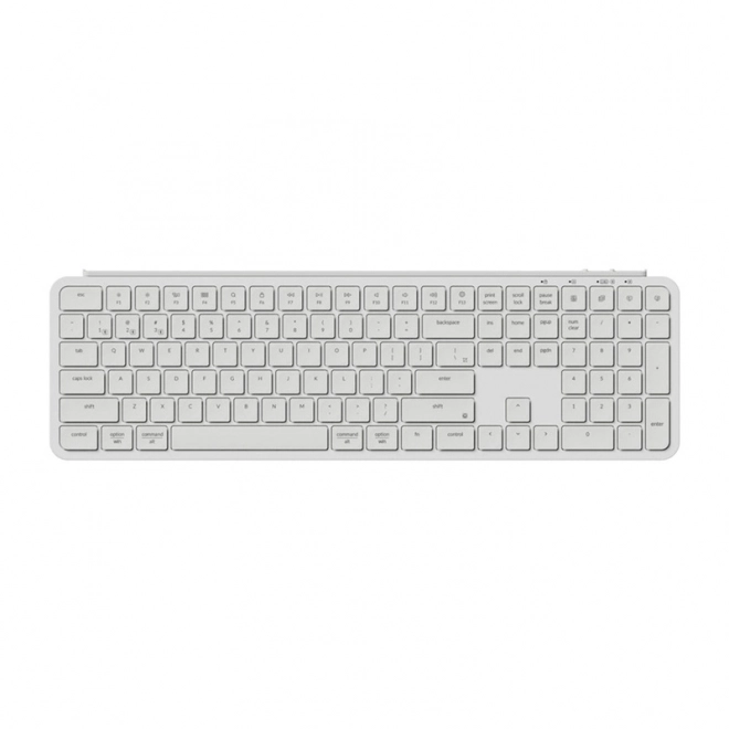 Clavier sans fil ultra mince Keychron B6 Pro 2.4G blanc
