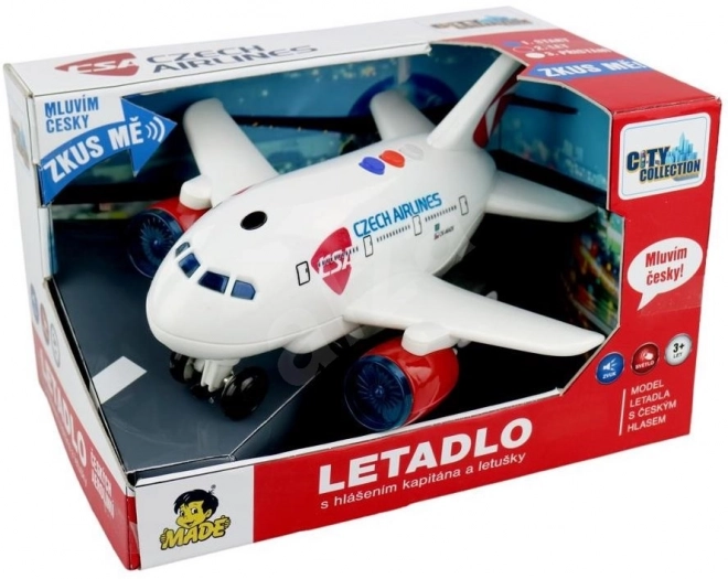 Avion pour enfants avec annonce du capitaine ČSA