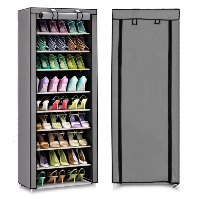 Armoire textile avec étagères pour vêtements et chaussures