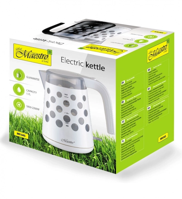 Bouilloire rapide 1,7l 2200W "DROPS" MR-045-BLANC