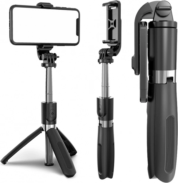 Perche à selfie multifonction avec télécommande Bluetooth