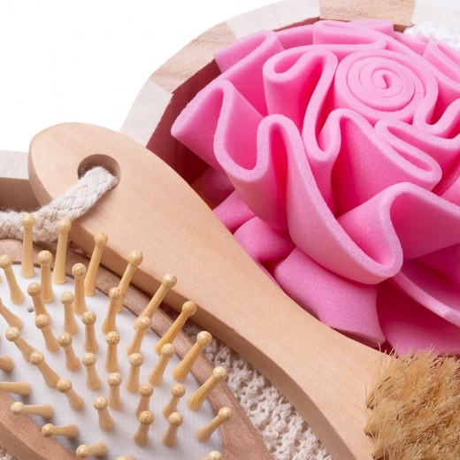 Brosse naturelle pour une peau plus lisse