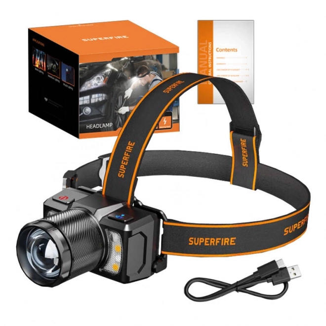 Phare Superfire HL25, 700 lm, USB-C