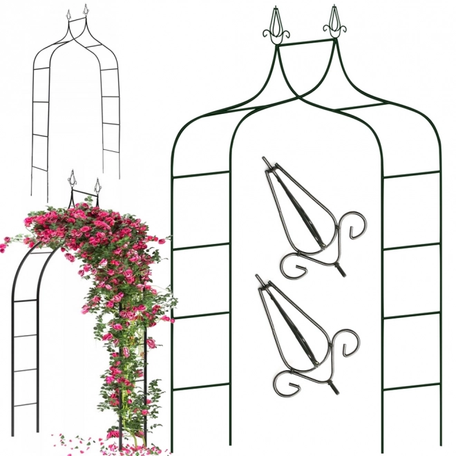 Pergola de jardin pour rosiers