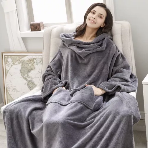 Couverture-mikina gris clair Ruhhy 22649