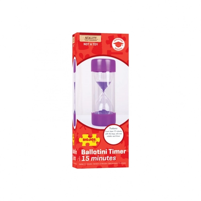 Bigjigs Toys Grandes Sablier 15 minutes