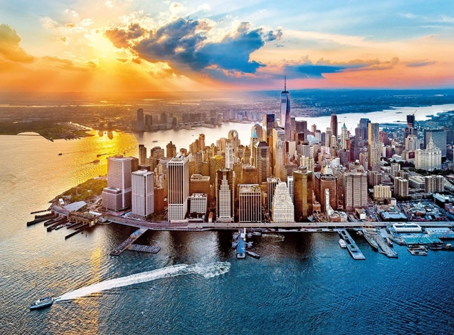 Coucher de soleil sur New York