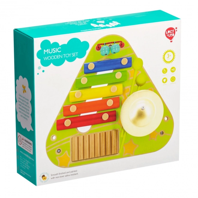 Lucy & Leo panneau musical - jouet musical multifonction en bois